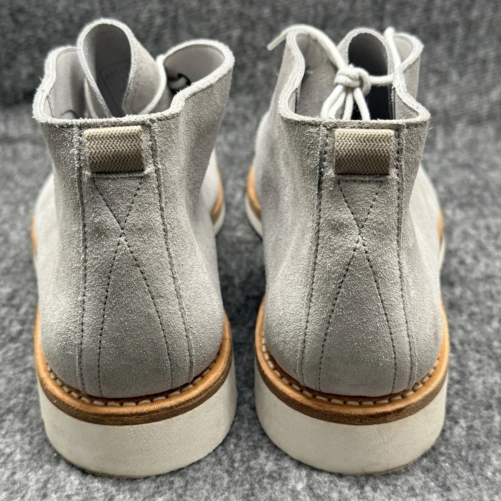 Heschung Genet Suede Chukka Boots Mens Size 8 Gray Norwegian Welt Made In France